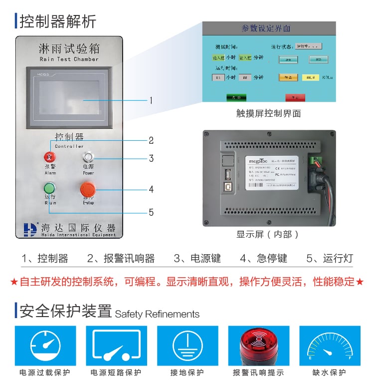 HD-E710-3淋雨試驗(yàn)箱IP56-03 HD-E710-3淋雨試驗(yàn)箱IP56-03